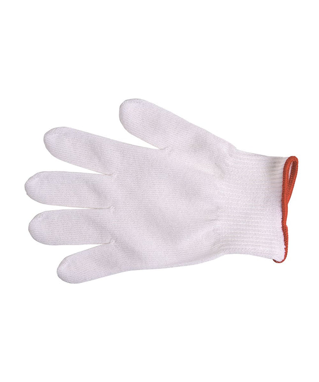Găng Tay Chống Cắt Mercer Culinary M33411S Cỡ S - Dệt Gia Cố Polyethylene, Trắng Cổ Tay Đỏ