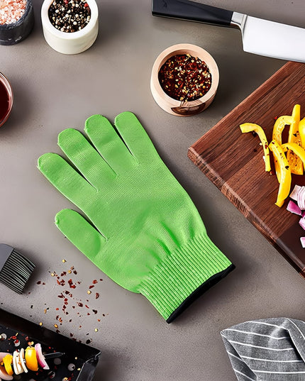 Găng Tay Chống Cắt Mercer Culinary M33415GR1X Cỡ 1X - Polyethylene Phân Tử Siêu Cao, Xanh Lá Cổ Tay Đen