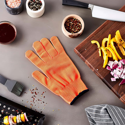 Găng Tay Chống Cắt Mercer Culinary M33415OR1X Cỡ 1X-Large - Polyethylene Phân Tử Siêu Cao, Cam Viền Đen