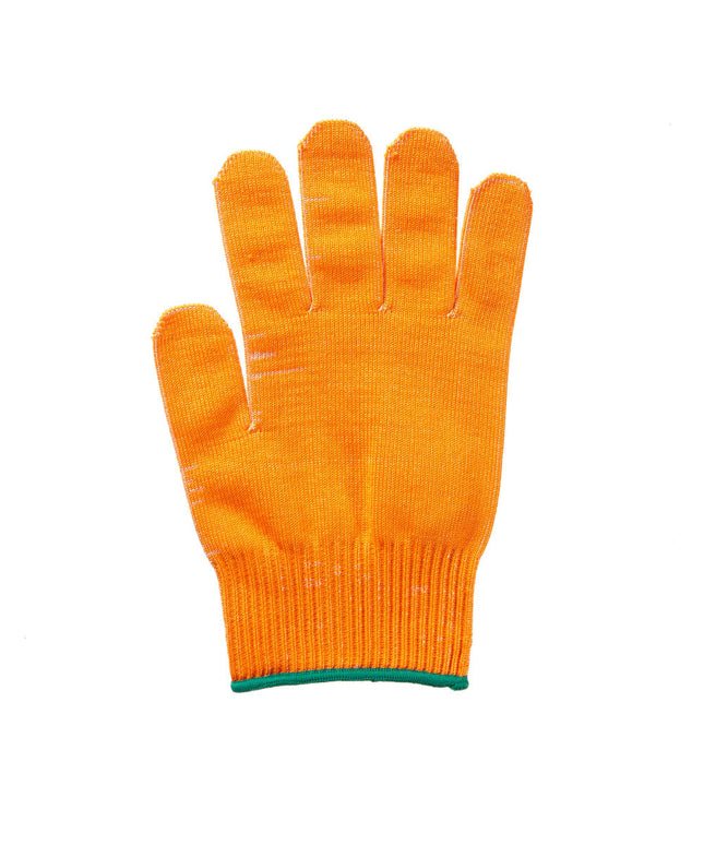 Găng Tay Chống Cắt Mercer Culinary M33415ORM Cỡ Trung - Polyethylene Phân Tử Siêu Cao, Cam Viền Xanh Lá