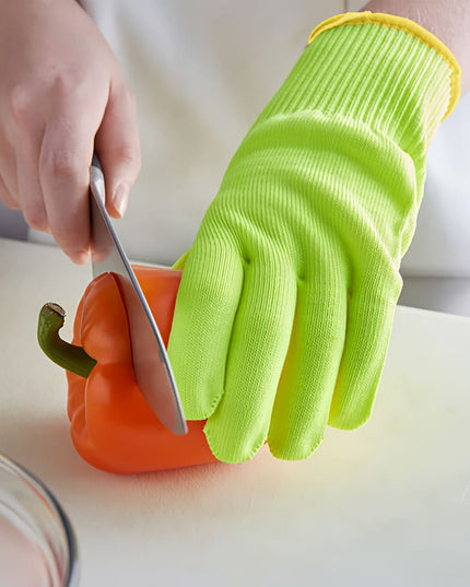 Găng Tay Chống Cắt Mercer Culinary M33415YL1X Cỡ 1X-Large - Polyethylene Phân Tử Siêu Cao, Vàng Cổ Tay Đen