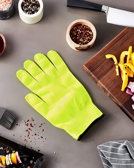 Găng Tay Chống Cắt Mercer Culinary M33415YL1X Cỡ 1X-Large - Polyethylene Phân Tử Siêu Cao, Vàng Cổ Tay Đen