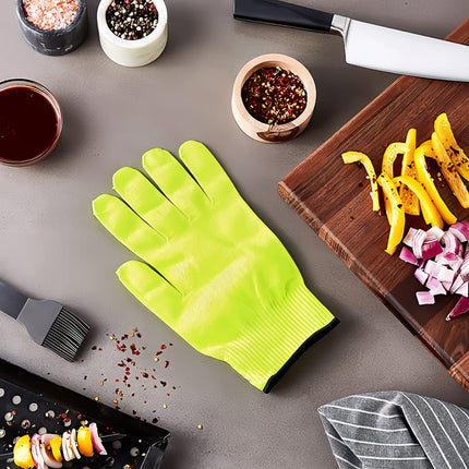 Găng Tay Chống Cắt Mercer Culinary M33415YL1X Cỡ 1X-Large - Polyethylene Phân Tử Siêu Cao, Vàng Cổ Tay Đen