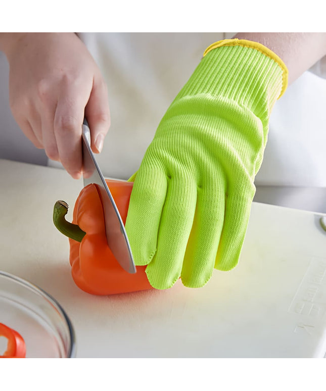 Găng Tay Chống Cắt Mercer Culinary M33415YLL Cỡ Lớn - Polyethylene Phân Tử Siêu Cao, Vàng Viền Trắng