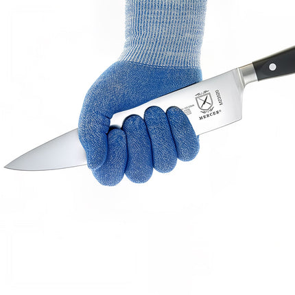 Găng Tay Chống Cắt Mercer Culinary M33416BLS Cỡ Nhỏ - Polyethylene Siêu Mỏng, Xanh Dương Viền Đỏ