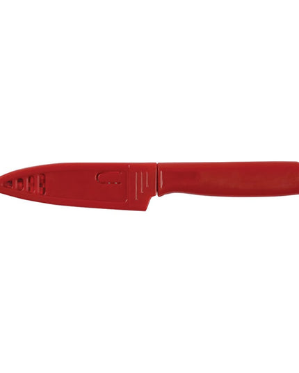 Dao Gọt Mercer Culinary M33912B 10.2 cm Cán ABS Đỏ Thép Nhật Carbon Cao