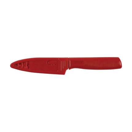 Dao Gọt Mercer Culinary M33912B 10.2 cm Cán ABS Đỏ Thép Nhật Carbon Cao
