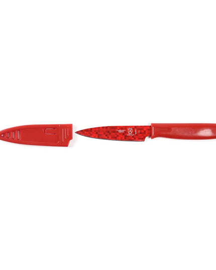Dao Gọt Mercer Culinary M33912B 10.2 cm Cán ABS Đỏ Thép Nhật Carbon Cao