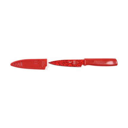 Dao Gọt Mercer Culinary M33912B 10.2 cm Cán ABS Đỏ Thép Nhật Carbon Cao