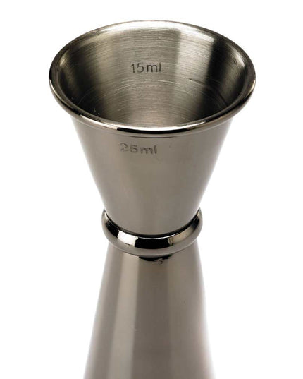 Ly Đong Đôi Kiểu Nhật Barfly M37002BK - 25 ml & 50 ml, Màu Đen Gun Metal