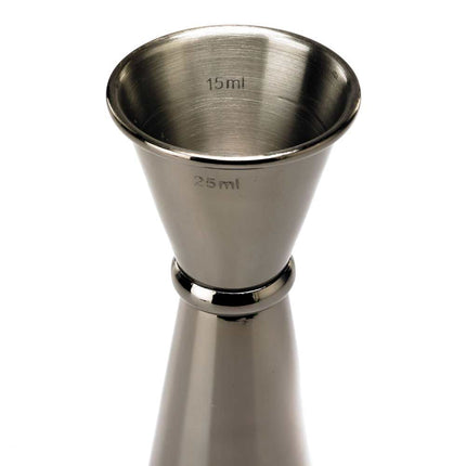 Ly Đong Đôi Kiểu Nhật Barfly M37002BK - 25 ml & 50 ml, Màu Đen Gun Metal