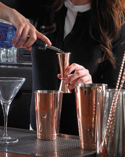Ly Đong Đôi Kiểu Nhật Barfly M37005CP 30 ml & 60 ml Đồng