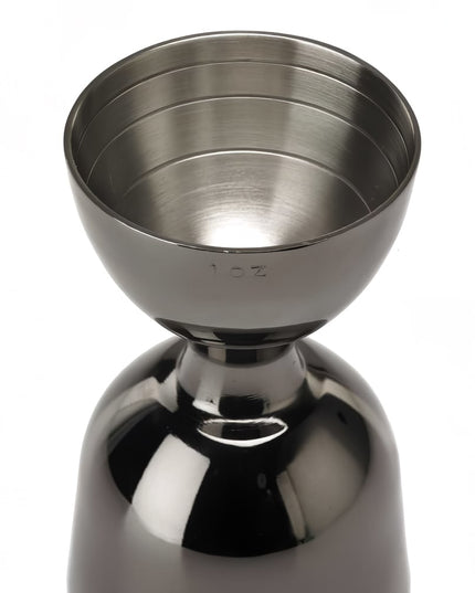 Ly Đong Đôi Barfly M37006BK 30 ml & 60 ml Thép Không Gỉ Đen Gun Metal