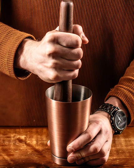 Bình Lắc Cocktail Thép Không Gỉ Barfly M37007ACP 532 ml Đồng Cổ Điển