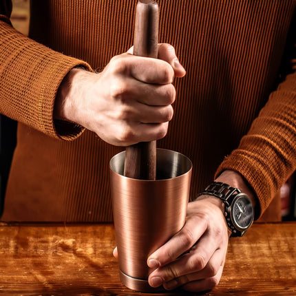 Bình Lắc Cocktail Thép Không Gỉ Barfly M37007ACP 532 ml Đồng Cổ Điển