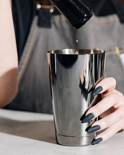 Bình Lắc Cocktail Thép Không Gỉ Barfly M37007BK 532 ml Đen Gun Metal