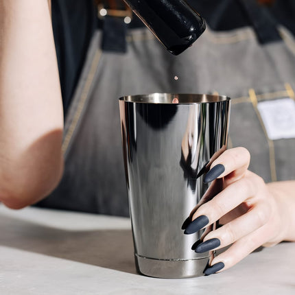Bình Lắc Cocktail Thép Không Gỉ Barfly M37007BK 532 ml Đen Gun Metal