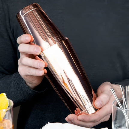 Bình Lắc Cocktail Thép Không Gỉ Barfly M37007CP 532 ml Màu Đồng