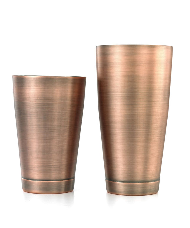 Bộ Bình Lắc Cocktail Thép Không Gỉ Barfly M37009ACP 828 ml & 532 ml Màu Đồng Cổ