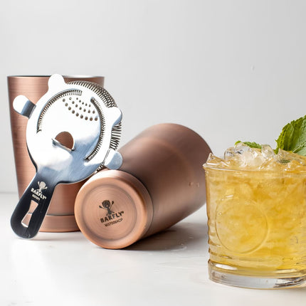 Bộ Bình Lắc Cocktail Thép Không Gỉ Barfly M37009ACP 828 ml & 532 ml Màu Đồng Cổ
