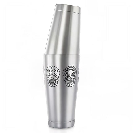 Bộ Bình Lắc Cocktail 2 Món Barfly M37009SKU Khắc Hình Đầu Lâu Bóng Gương