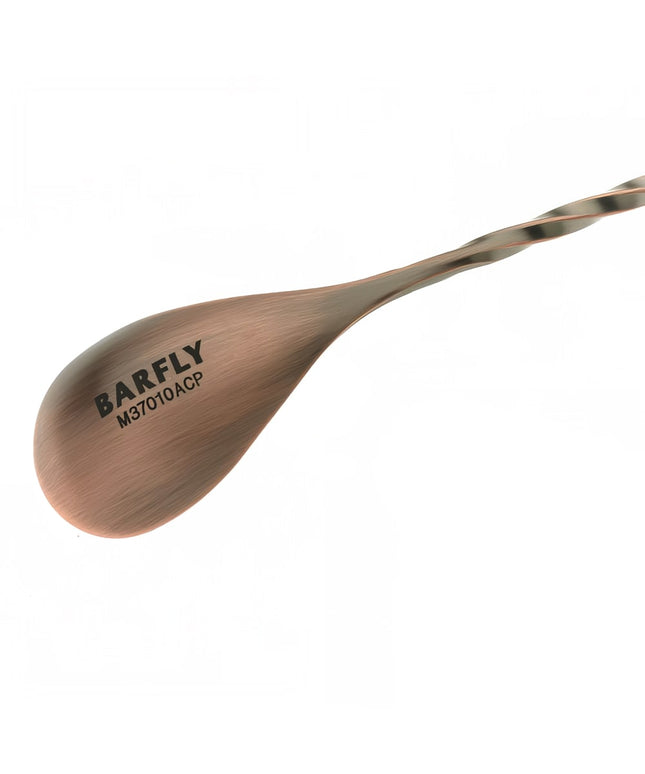 Thìa Bar Kiểu Nhật Barfly M37010ACP Đầu Gia Công Đồng Cổ Điển 33.5 cm