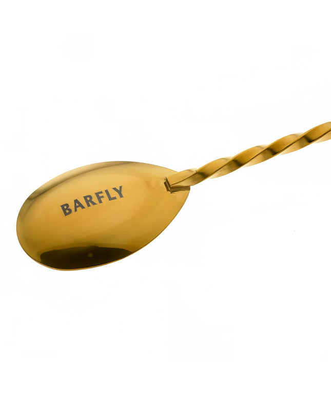 Thìa Bar Kiểu Nhật Barfly M37010GD 33.5 cm Đầu Gia Công Vàng