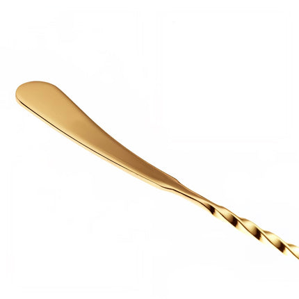 Thìa Bar Kiểu Nhật Barfly M37010GD 33.5 cm Đầu Gia Công Vàng