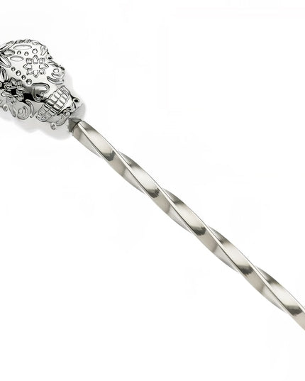Thìa Bar Barfly M37012SUS 33 cm Đầu Đầu Lâu Đường Thép Không Gỉ