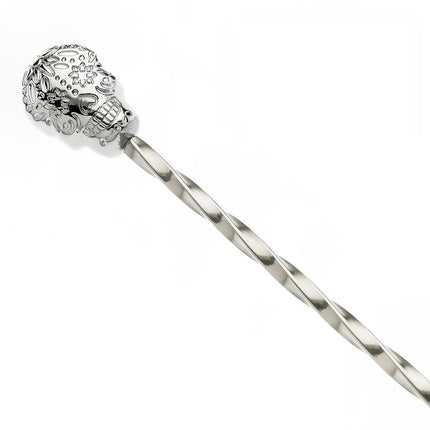 Thìa Bar Barfly M37012SUS 33 cm Đầu Đầu Lâu Đường Thép Không Gỉ