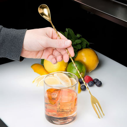 Thìa Bar Đầu Nĩa Barfly M37015GD 31.4 cm Vàng