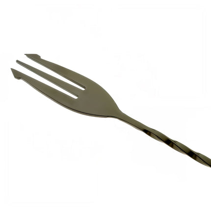 Thìa Bar Barfly M37017BK 49.8 cm Đầu Nĩa Đen Gun Metal