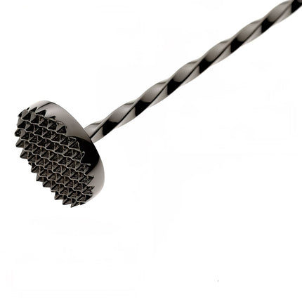 Thìa Bar Barfly M37019BK 40 cm Đầu Muddler, Đen Gun Metal