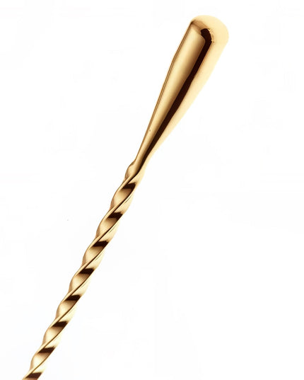 Que Khuấy Cocktail Barfly M37020GD 33.5 cm Hai Đầu Giọt Nước, Vàng