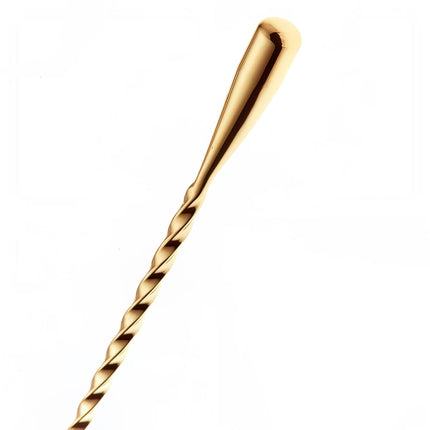 Que Khuấy Cocktail Barfly M37020GD 33.5 cm Hai Đầu Giọt Nước, Vàng