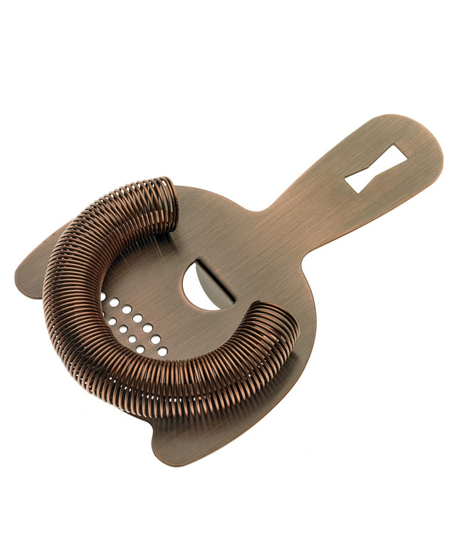 Rây Lọc Quầy Bar 2 Ngạnh Barfly M37026ACP Thép Không Gỉ Màu Đồng Cổ Điển