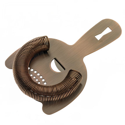 Rây Lọc Quầy Bar 2 Ngạnh Barfly M37026ACP Thép Không Gỉ Màu Đồng Cổ Điển