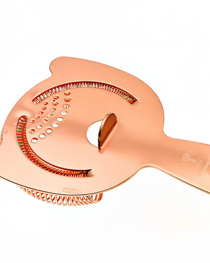 Rây Lọc Quầy Bar 2 Ngạnh Barfly M37026CP Thép Không Gỉ Màu Đồng