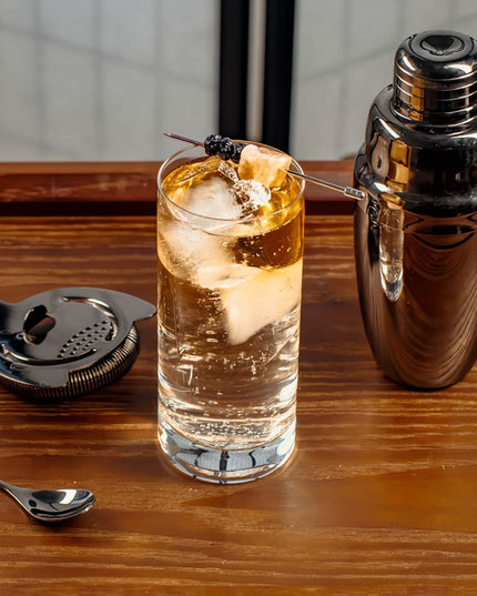 Bộ Bình Lắc Cocktail Thép Không Gỉ Barfly M37038BK 532 ml Màu Đen Kim Loại