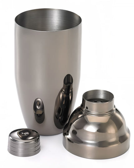 Bộ Bình Lắc Cocktail Kiểu Nhật Thép Không Gỉ Barfly M37039BK 710 ml Màu Đen Kim Loại