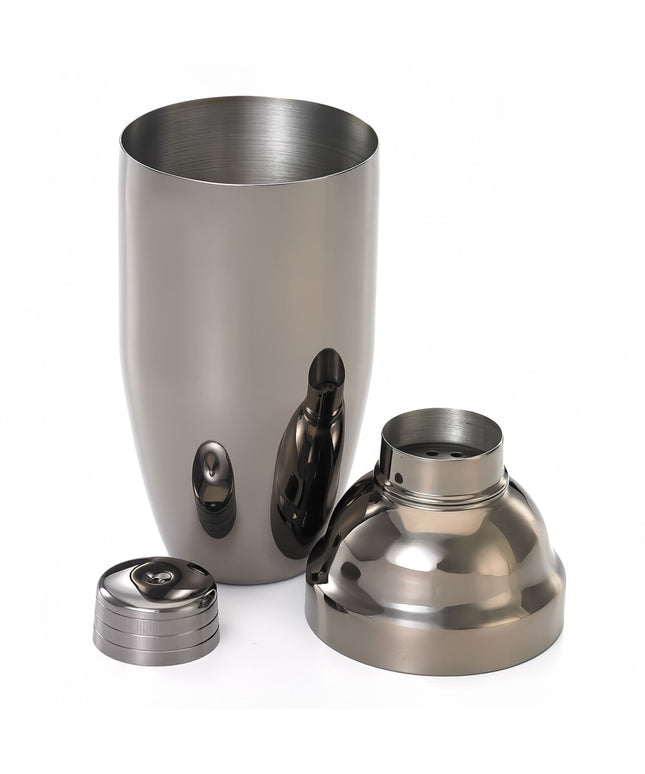 Bộ Bình Lắc Cocktail Kiểu Nhật Thép Không Gỉ Barfly M37039BK 710 ml Màu Đen Kim Loại