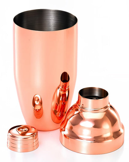 Bộ Bình Lắc Cocktail Kiểu Nhật Barfly 3 Món M37039CP Đồng