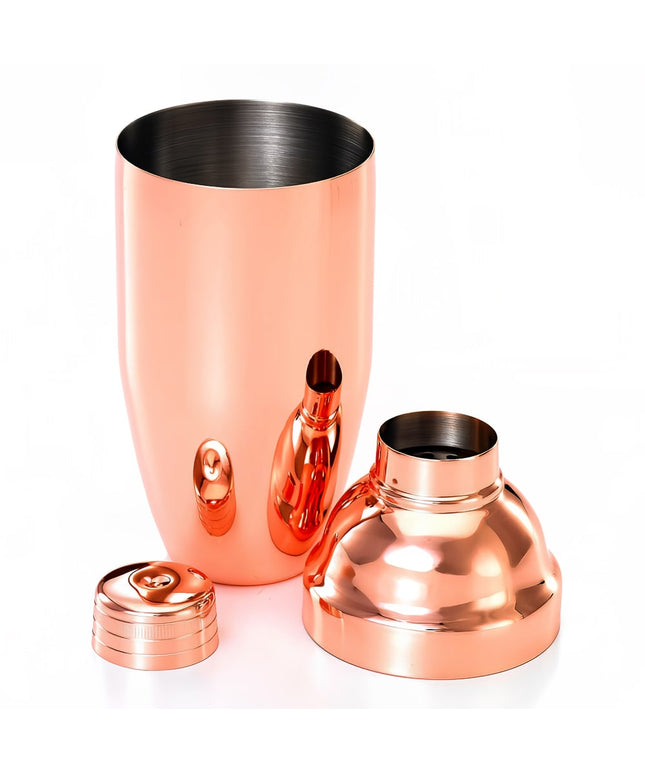 Bộ Bình Lắc Cocktail Kiểu Nhật Barfly 3 Món M37039CP Đồng