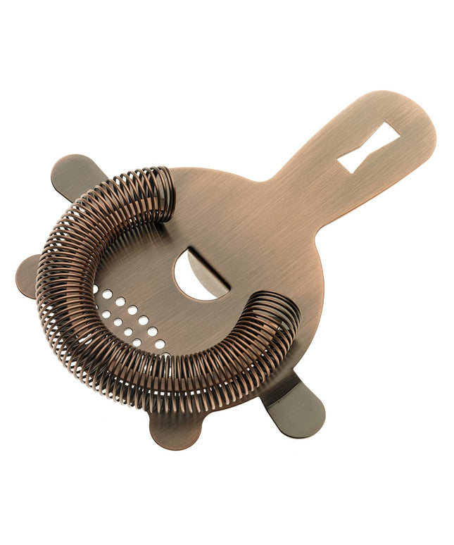 Rây Lọc Quầy Bar 4 Ngạnh Barfly M37071ACP Thép Không Gỉ Màu Đồng Cổ Điển