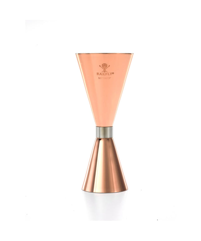 Ly Đong Kiểu Mỏng Barfly M37090CP 30 ml & 60 ml Đồng Viền Thép Không Gỉ