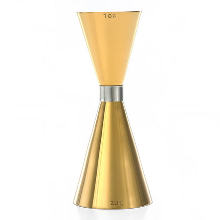 Ly Đong Kiểu Mỏng Barfly M37090GD 30 ml & 60 ml Vàng Viền Thép Không Gỉ