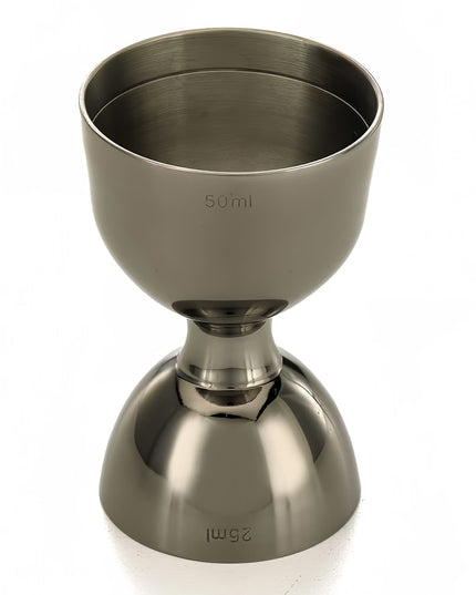 Ly Đong Miệng Thẳng Barfly M37098BK 25 ml & 50 ml Đen Gun Metal