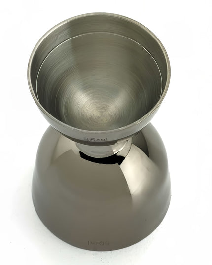 Ly Đong Miệng Thẳng Barfly M37098BK 25 ml & 50 ml Đen Gun Metal