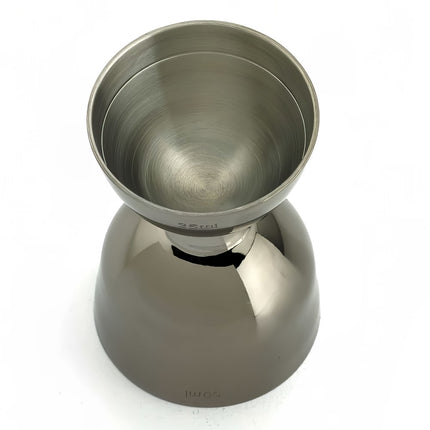 Ly Đong Miệng Thẳng Barfly M37098BK 25 ml & 50 ml Đen Gun Metal
