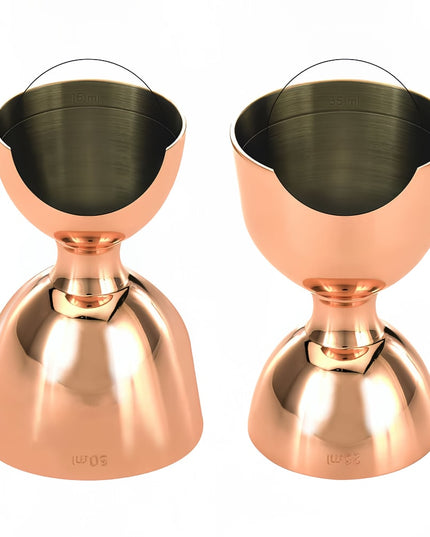 Ly Đong Viền Thẳng Barfly M37098CP 25 ml & 50 ml Đồng